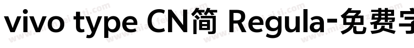 vivo type CN简 Regula字体转换